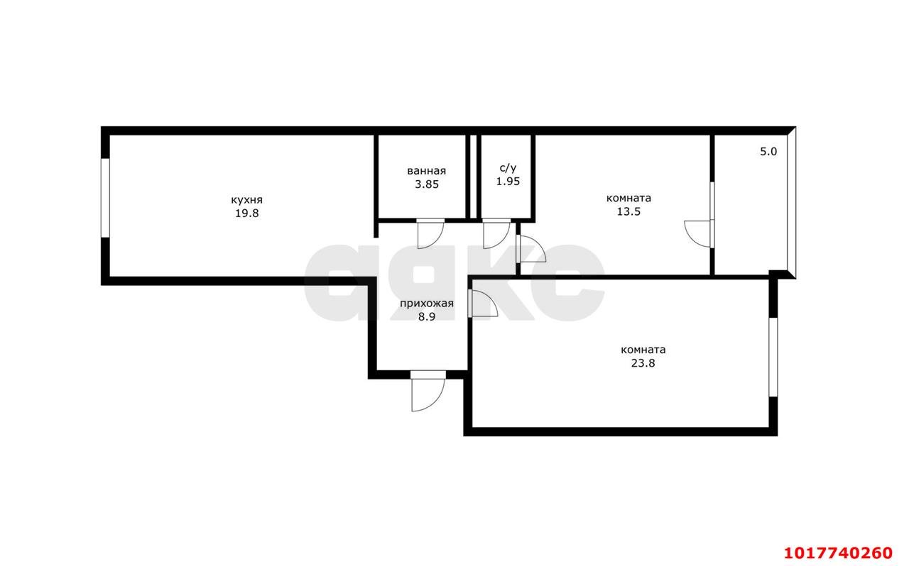 Фото №17: 2-комнатная квартира 70&nbsp;м², 8/24&nbsp;эт. - Краснодар, Карасунский внутригородской округ, мкр. ЖК Сказка Град, ул. имени В.Н. Мачуги, 166А