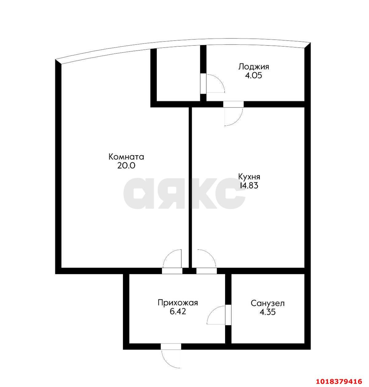 Фото №18: 1-комнатная квартира 52&nbsp;м², 14/25&nbsp;эт. - Краснодар, Западный внутригородской округ, ЖК Адмирал, мкр. Центральный, ул. Кубанская набережная, 39