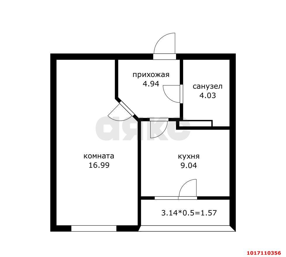 Фото №8: 1-комнатная квартира 40&nbsp;м², 15/18&nbsp;эт. - Краснодар, Прикубанский внутригородской округ, ЖК Губернский, мкр. 1-й квартал, ул. Боспорская, 2