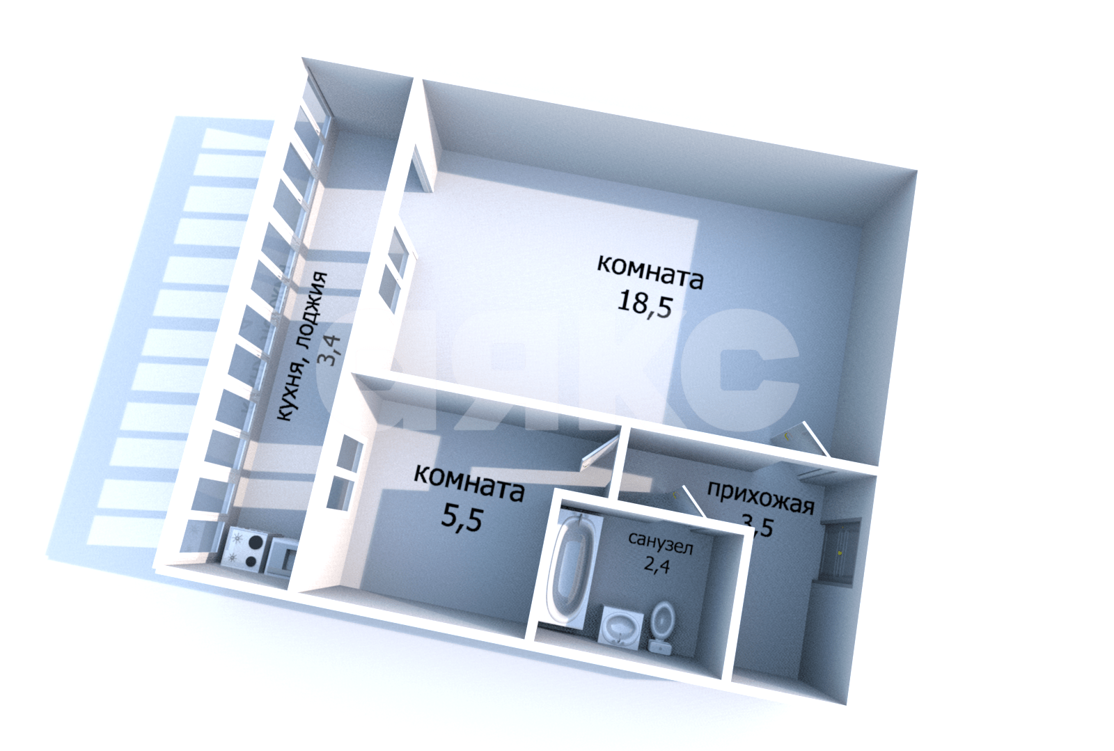 Фото №17: 2-комнатная квартира 33&nbsp;м², 3/9&nbsp;эт. - Анапа, ул. Астраханская, 84