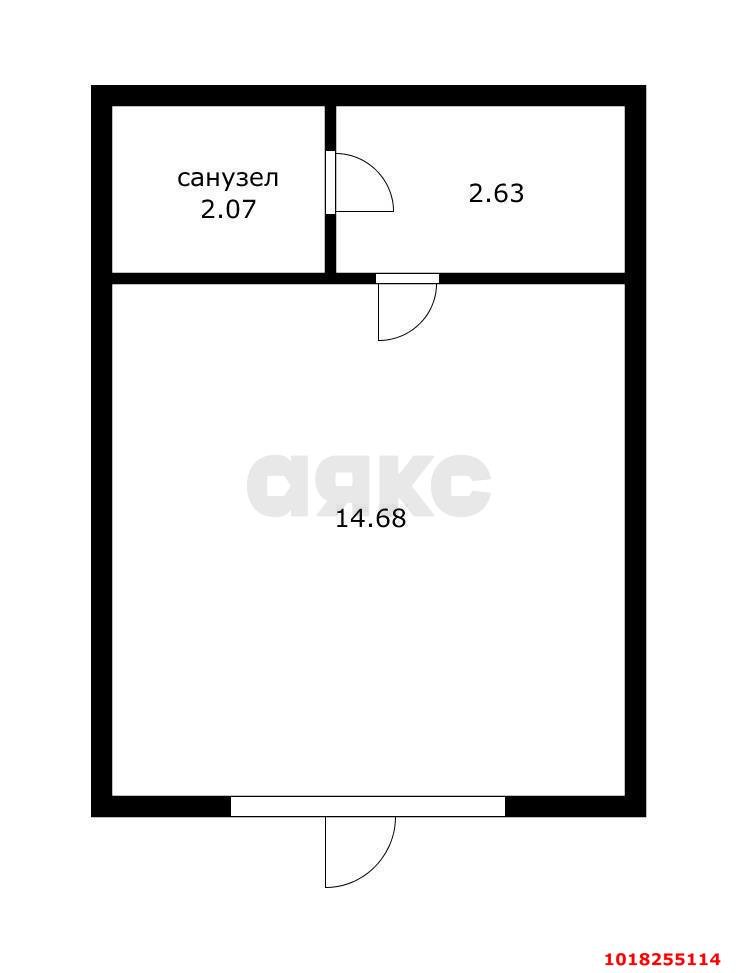 Фото №3: Офисное помещение 19&nbsp;м², 1/24&nbsp;эт. - Краснодар, Прикубанский внутригородской округ, мкр. Музыкальный, ул. Российская, 257/7лит3