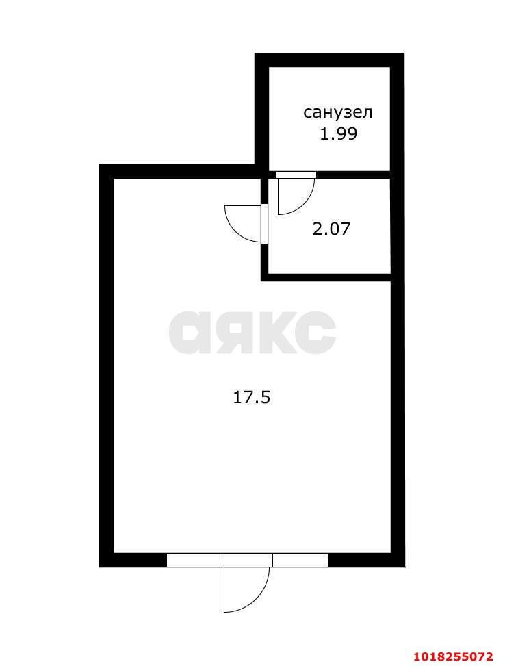 Фото №3: Офисное помещение 21&nbsp;м², 1/24&nbsp;эт. - Краснодар, Прикубанский внутригородской округ, мкр. Музыкальный, ул. Российская, 257/7лит3