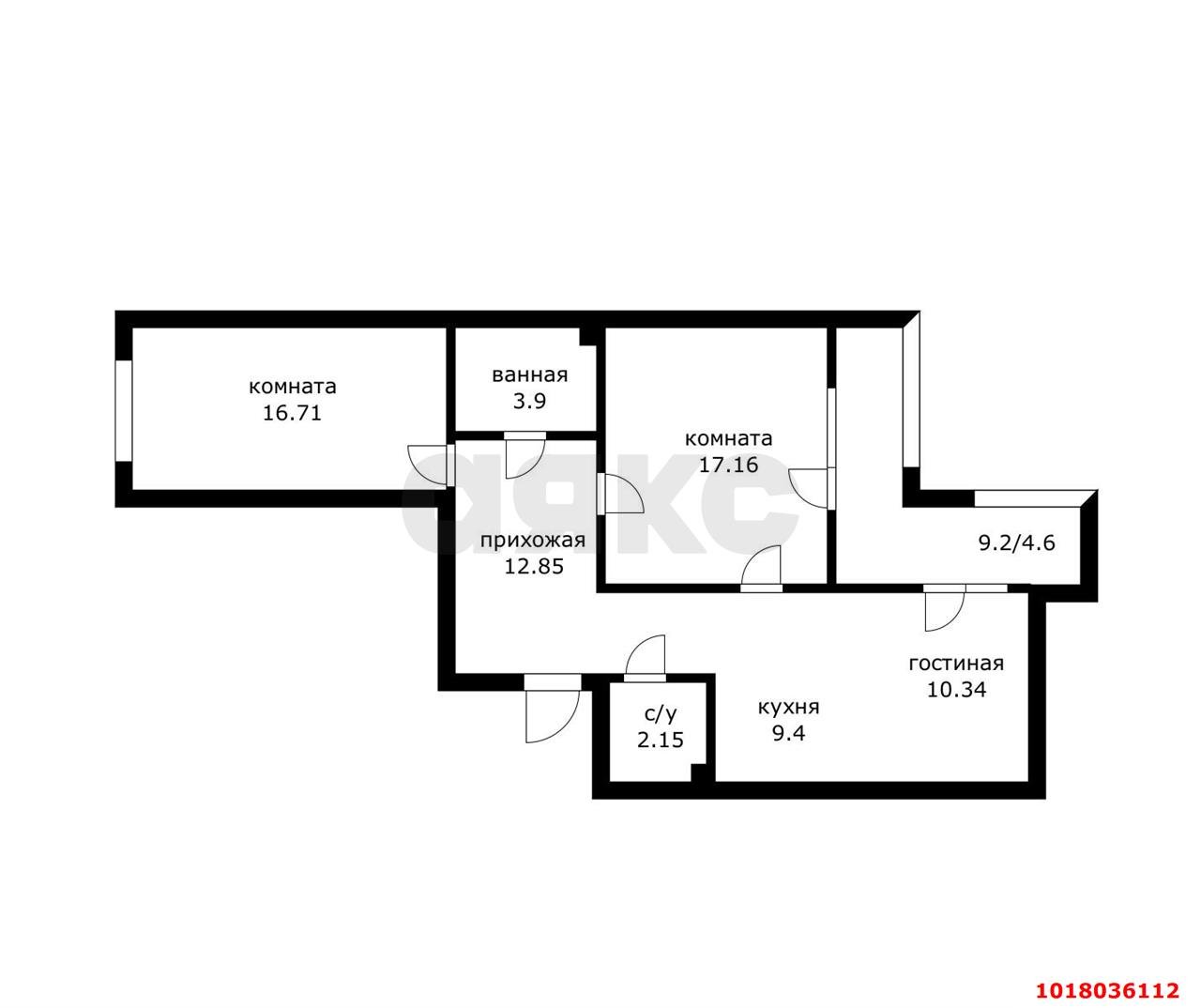 Фото №24: 2-комнатная квартира 82&nbsp;м², 8/16&nbsp;эт. - Краснодар, Прикубанский внутригородской округ, мкр. жилой комплекс Новелла, ул. Питерская, 40