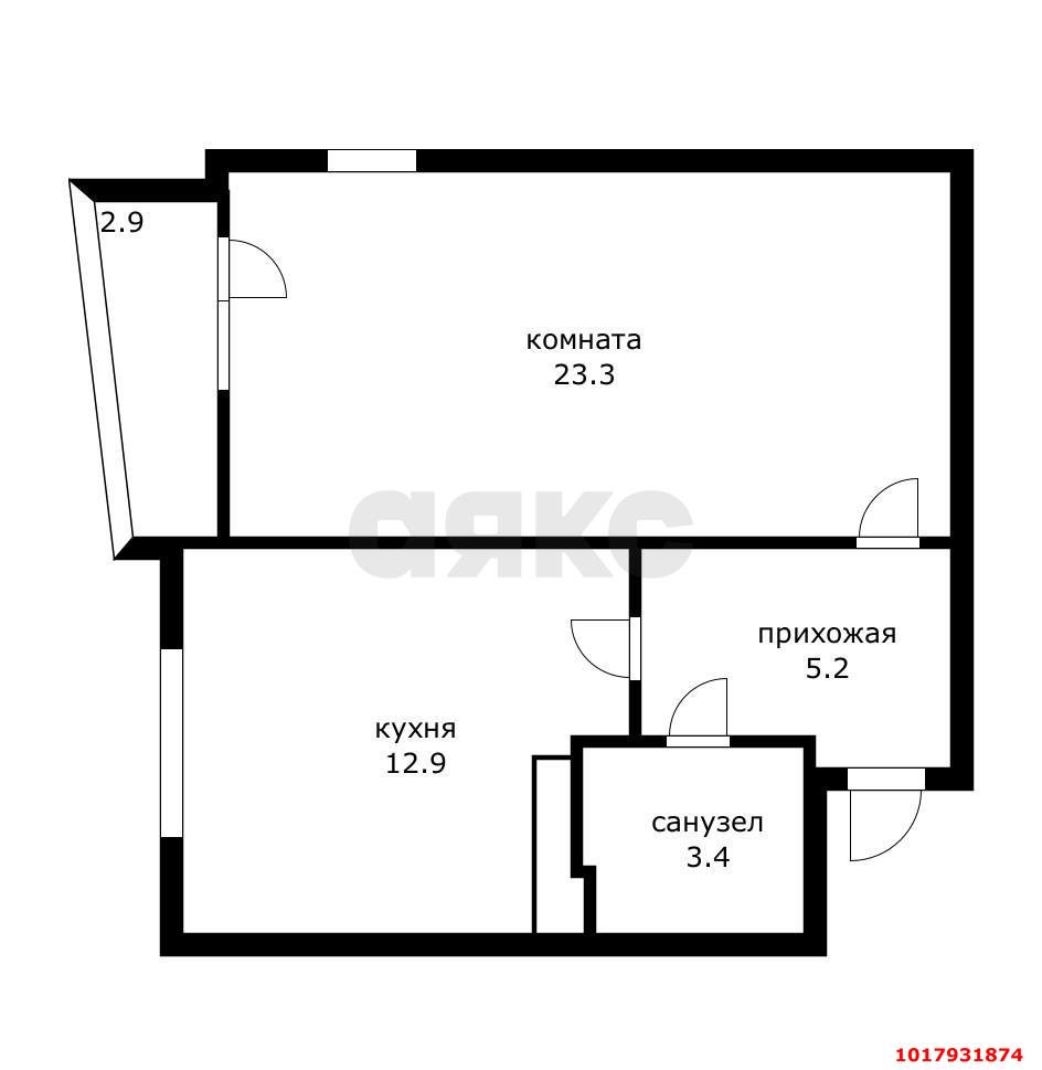 Фото №5: 1-комнатная квартира 44&nbsp;м², 16/18&nbsp;эт. - Краснодар, Карасунский внутригородской округ, ЖК Восток, ж/м Пашковский, ул. Лавочкина, 27