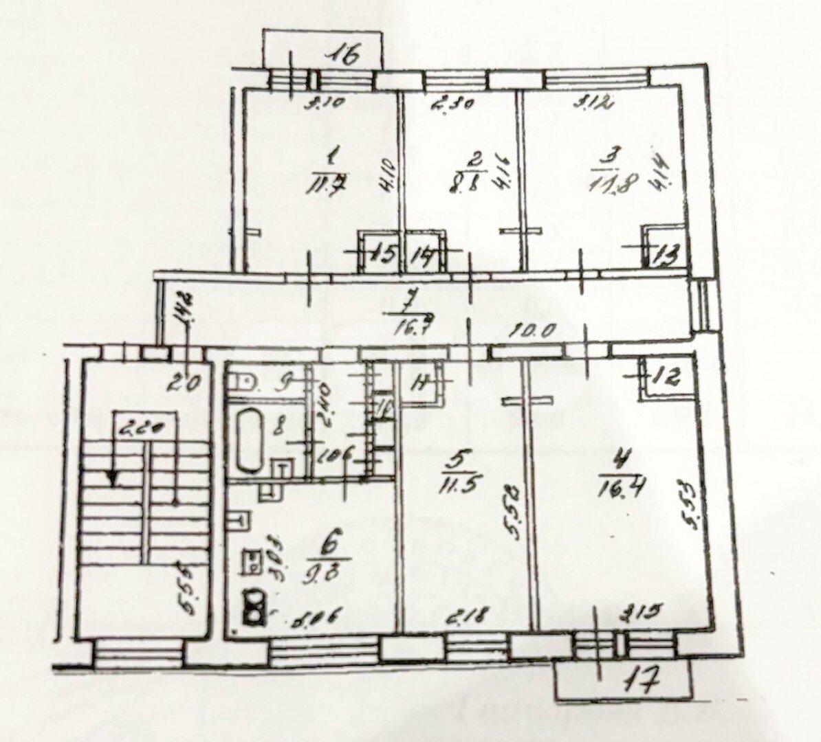 Фото №40: 5+-комнатная квартира 94&nbsp;м², 3/5&nbsp;эт. - Жуковский, мкр. 57-й квартал, ул. Гагарина, 5