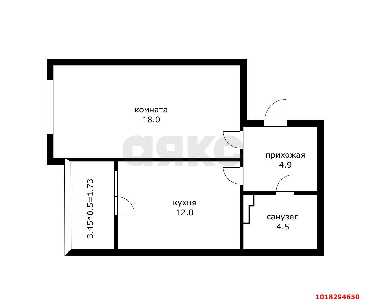 Фото №8: 1-комнатная квартира 41&nbsp;м², 21/24&nbsp;эт. - Краснодар, Прикубанский внутригородской округ, мкр. Достояние, ул. Григория Булгакова, 7