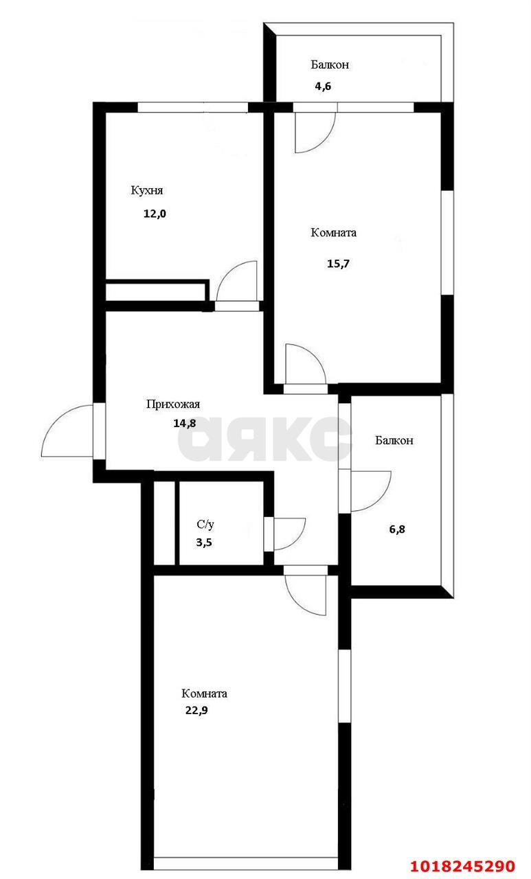 Фото №19: 2-комнатная квартира 85&nbsp;м², 11/24&nbsp;эт. - Краснодар, Карасунский внутригородской округ, жилой комплекс Империал, ж/м Пашковский, ул. Леонида Лаврова, 8к4