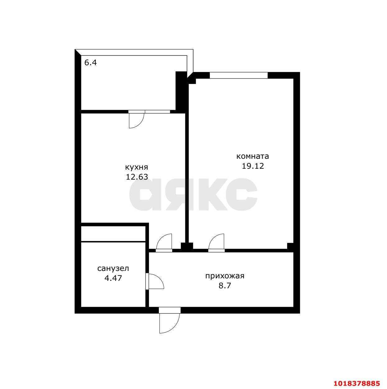 Фото №7: 1-комнатная квартира 50&nbsp;м², 16/16&nbsp;эт. - Краснодар, Западный внутригородской округ, мкр. ЖК Аврора, ул. имени Дзержинского, 95