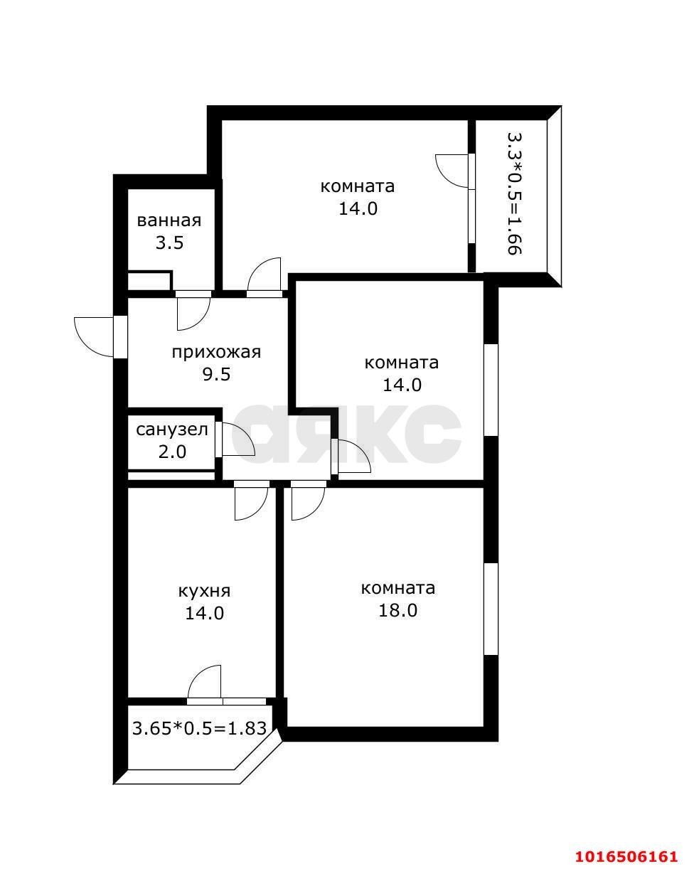Фото №28: 3-комнатная квартира 80&nbsp;м², 12/22&nbsp;эт. - Краснодар, Прикубанский внутригородской округ, мкр. ЖК Губернский, ул. им. Героя Яцкова И.В., 9к3