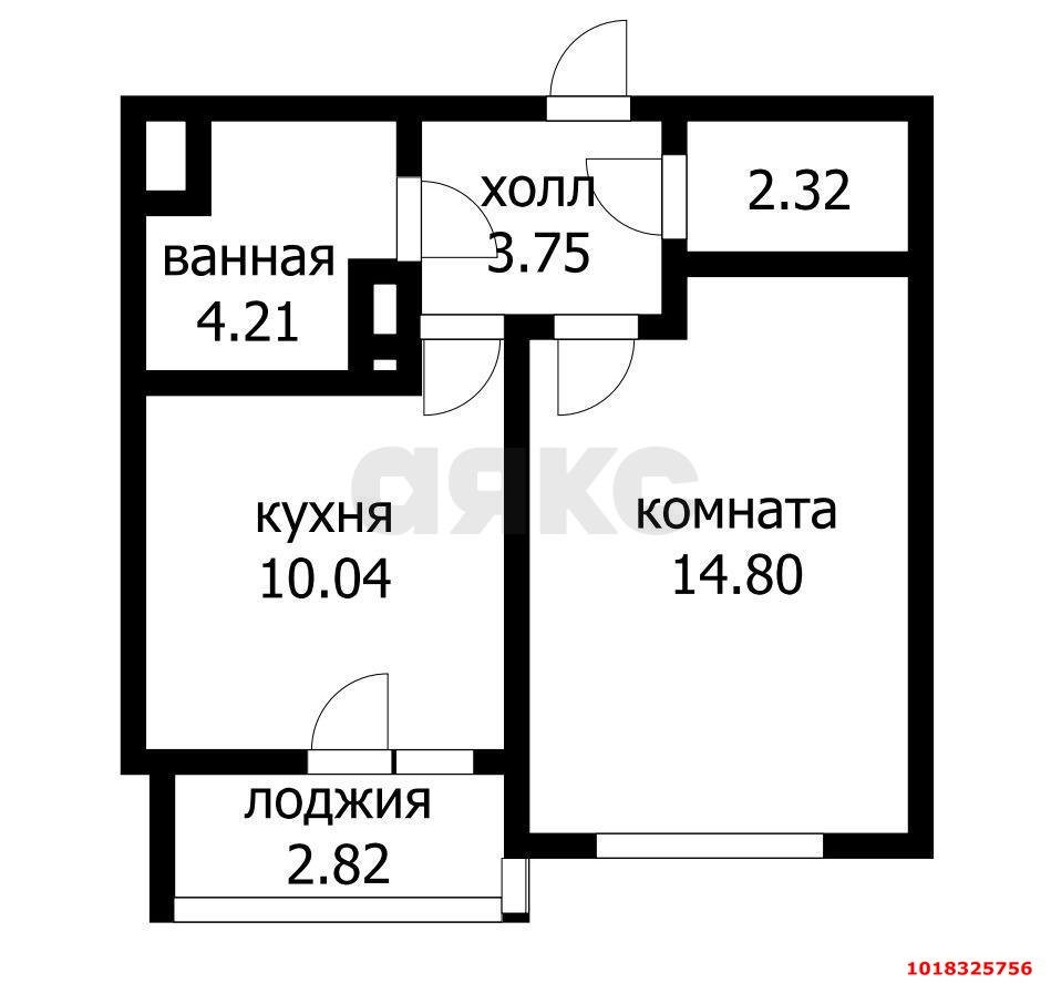 Фото №12: 1-комнатная квартира 38&nbsp;м², 13/16&nbsp;эт. - Краснодар, Прикубанский внутригородской округ, городской квартал Левада, мкр. Плодородный-2, ул. Константиновская, 5