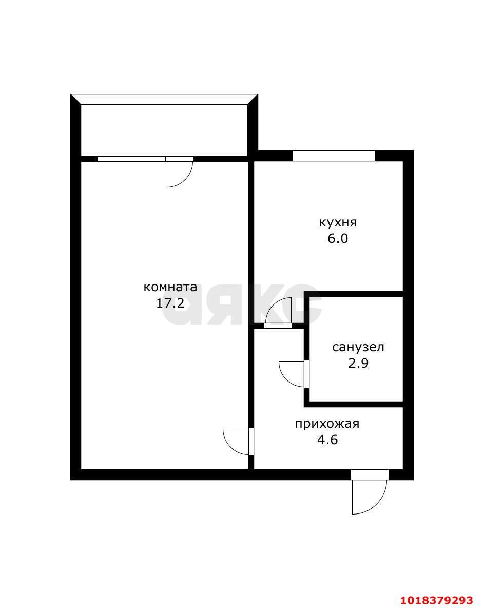 Фото №10: 1-комнатная квартира 35&nbsp;м², 5/5&nbsp;эт. - Берёзовый, Прикубанский внутригородской округ, п. Прогресс, ул. Археолога Анфимова, 24