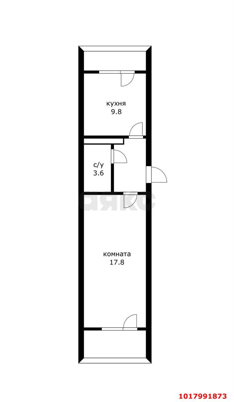 Фото №10: 1-комнатная квартира 34&nbsp;м², 12/15&nbsp;эт. - Краснодар, Прикубанский внутригородской округ, мкр. Молодёжный, ул. Зеленоградская, 40