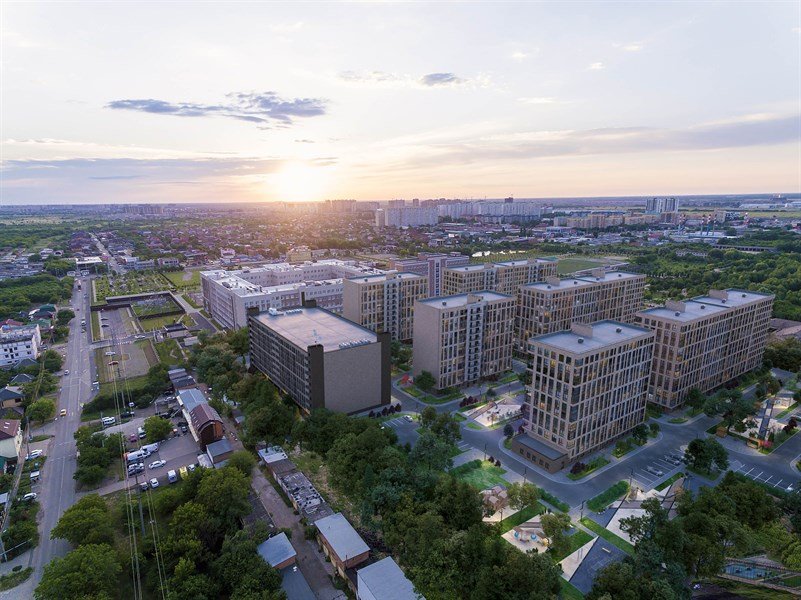 Фото №5: 1-комнатная квартира 42&nbsp;м², 1/12&nbsp;эт. - Краснодар, Прикубанский внутригородской округ, ЖК Небо, мкр. 9-й километр, ул. Ярославская, 115к2