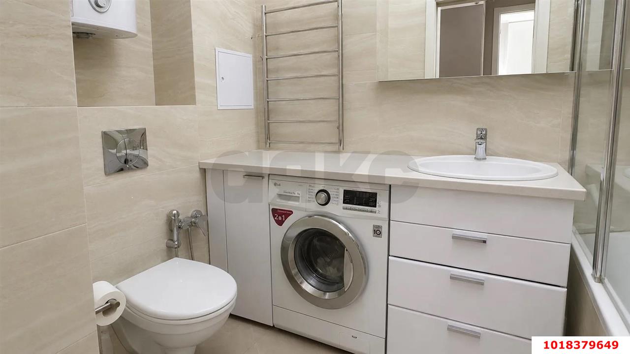 Фото №8: 1-комнатная квартира 50&nbsp;м², 4/19&nbsp;эт. - Краснодар, Западный внутригородской округ, мкр. Фестивальный, пр-д Дальний, 9к1