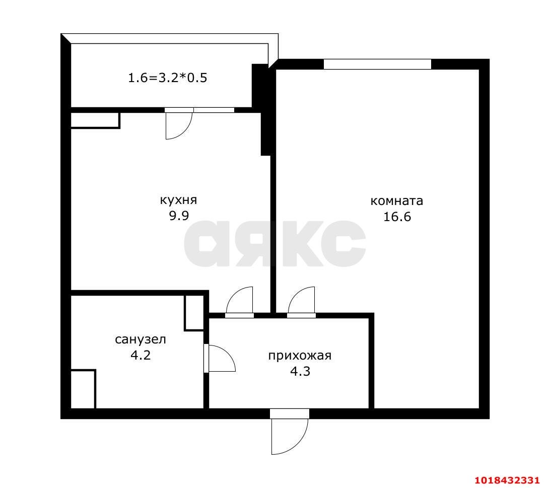 Фото №10: 1-комнатная квартира 35&nbsp;м², 3/16&nbsp;эт. - Краснодар, Прикубанский внутригородской округ, мкр. ЖК Бауинвест, ул. Героев-Разведчиков, 11/3