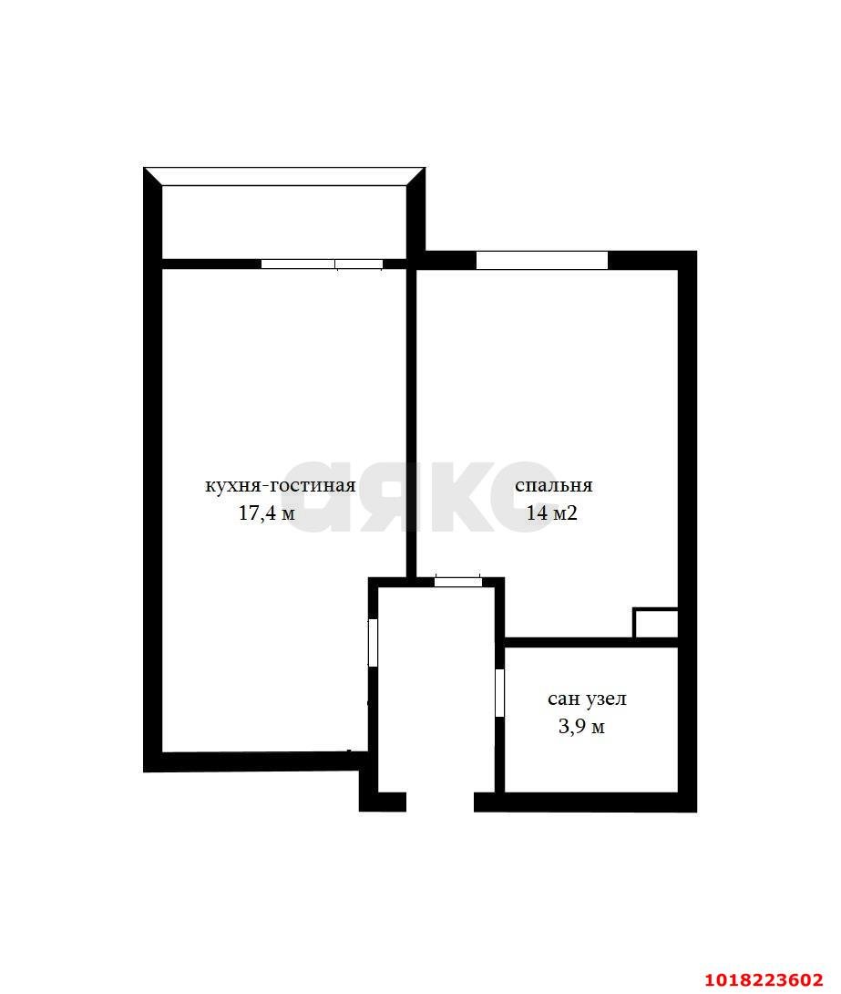Фото №4: 1-комнатная квартира 40&nbsp;м², 9/18&nbsp;эт. - Краснодар, Карасунский внутригородской округ, Гидростроителей, мкр. жилой комплекс Премьера, ул. Автолюбителей, 1/7к5