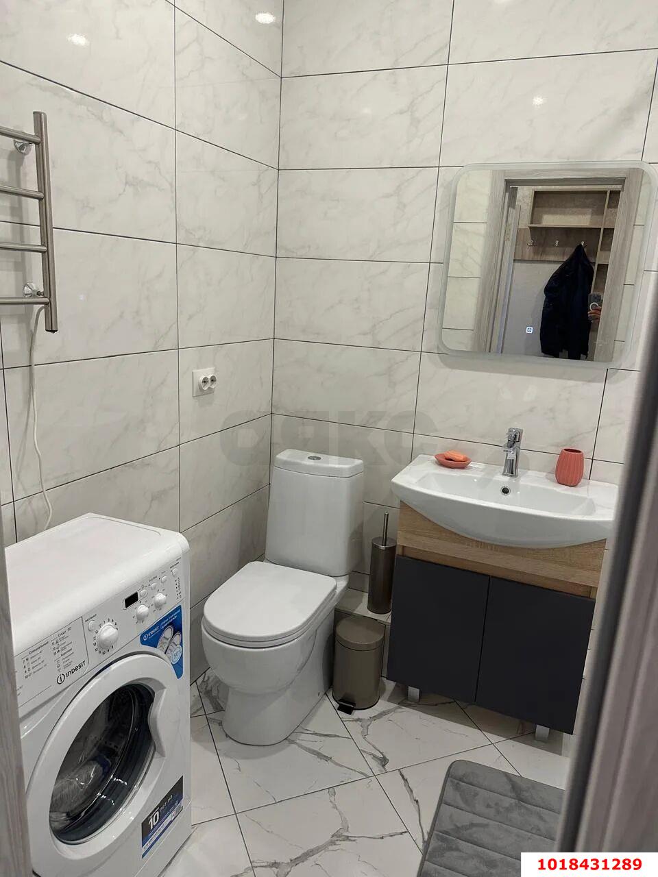 Фото №6: 1-комнатная квартира 33&nbsp;м², 22/24&nbsp;эт. - Краснодар, Прикубанский внутригородской округ, мкр. ЖК Абрикосово, ул. имени Героя Георгия Бочарникова, 4