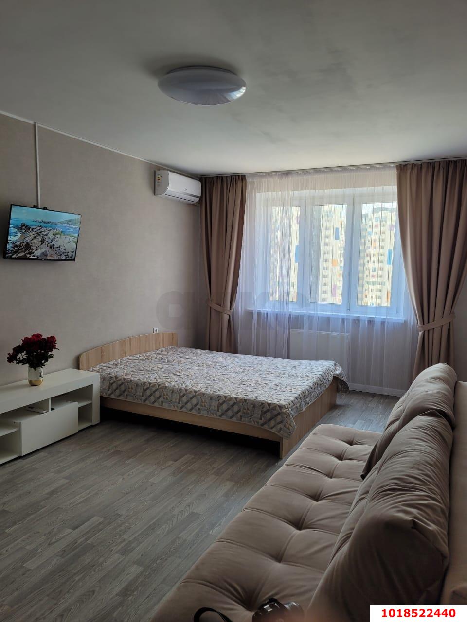 Фото №4: 1-комнатная квартира 44&nbsp;м², 9/16&nbsp;эт. - Краснодар, Прикубанский внутригородской округ, мкр. жилой комплекс Мой Город, ул. Западный Обход, 39/1к7
