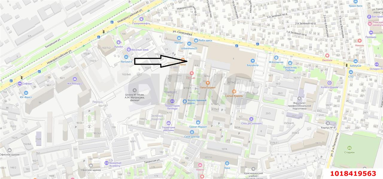 Фото №9: Торговое помещение 35&nbsp;м², 1/16&nbsp;эт. - Краснодар, Карасунский внутригородской округ, Черёмушки, мкр. ЖК Новые Черёмушки, ул. Селезнёва, 4/4