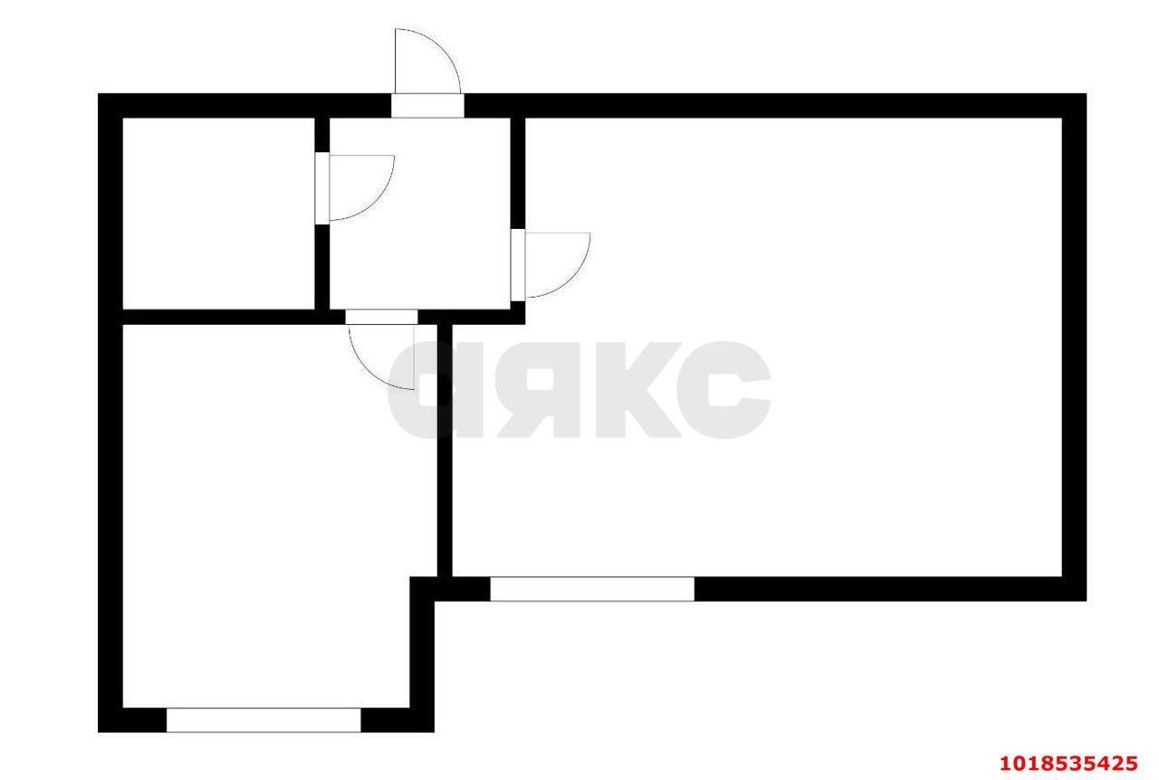 Фото №3: 1-комнатная квартира 36&nbsp;м², 6/7&nbsp;эт. - Краснодар, Прикубанский внутригородской округ, Калинино, мкр. Завод Радиоизмерительных Приборов, пер. Ленинский, 15