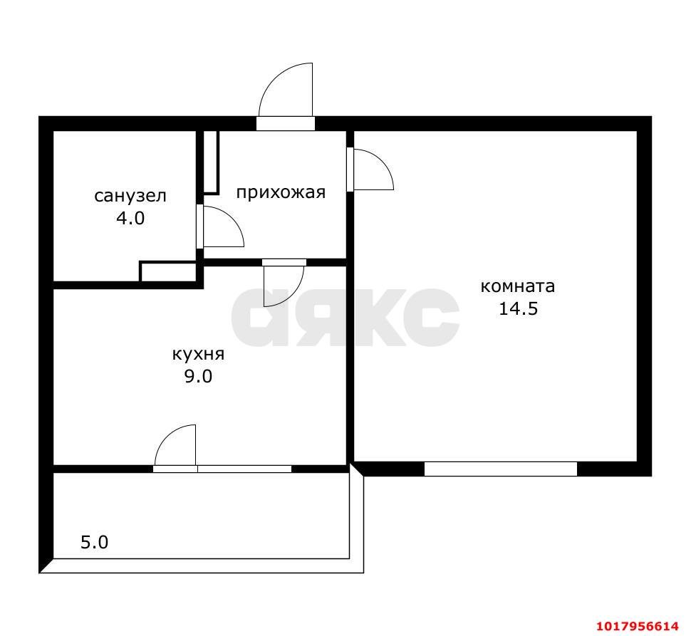 Фото №10: 1-комнатная квартира 37&nbsp;м², 5/8&nbsp;эт. - Краснодар, Прикубанский внутригородской округ, мкр. Краевая Клиническая Больница, ул. Восточно-Кругликовская, 94