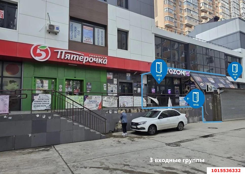 Фото №1: Торговое помещение 199&nbsp;м², 1/4&nbsp;эт. - Краснодар, Прикубанский внутригородской округ, Краевая Клиническая Больница, мкр. жилой комплекс Спорт-Сити, ул. Домбайская, 10/1к1