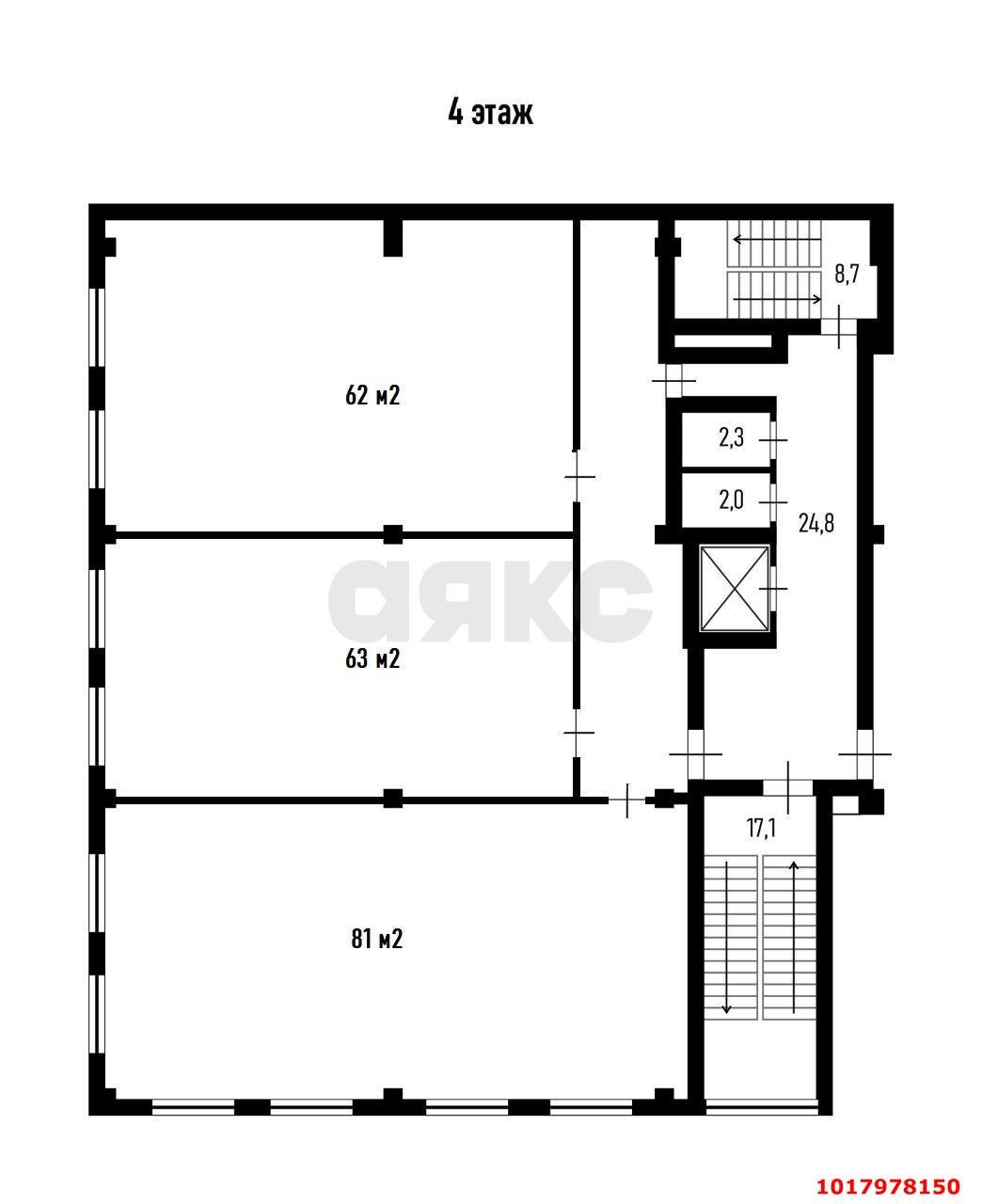 Фото №7: Офисное помещение 231&nbsp;м², 4/5&nbsp;эт. - Краснодар, мкр. Западный внутригородской округ, ул. Красных Партизан, 218