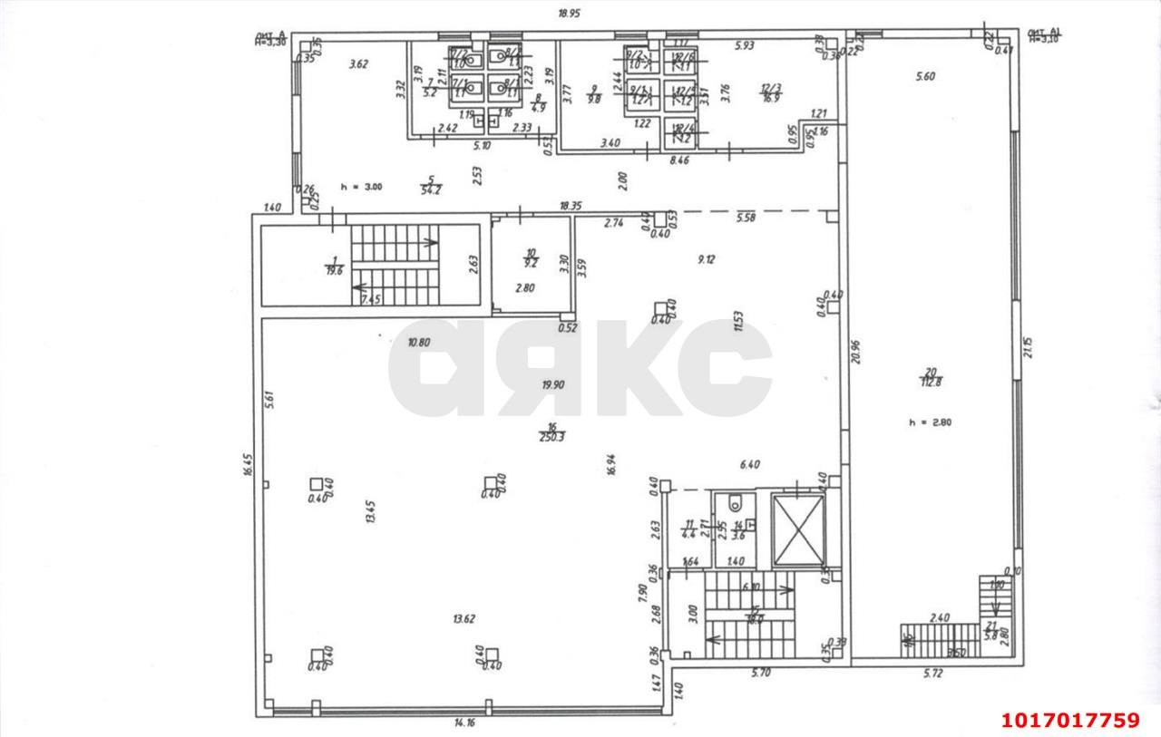 Фото №3: Офисное помещение 1061&nbsp;м², 2/3&nbsp;эт. - Краснодар, Западный внутригородской округ, мкр. Юбилейный, ул. 70-летия Октября, 20/1