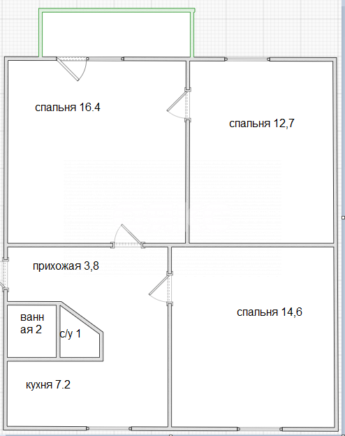 Фото №10: 3-комнатная квартира 57 м² - Геленджик, ул. Тельмана, 7