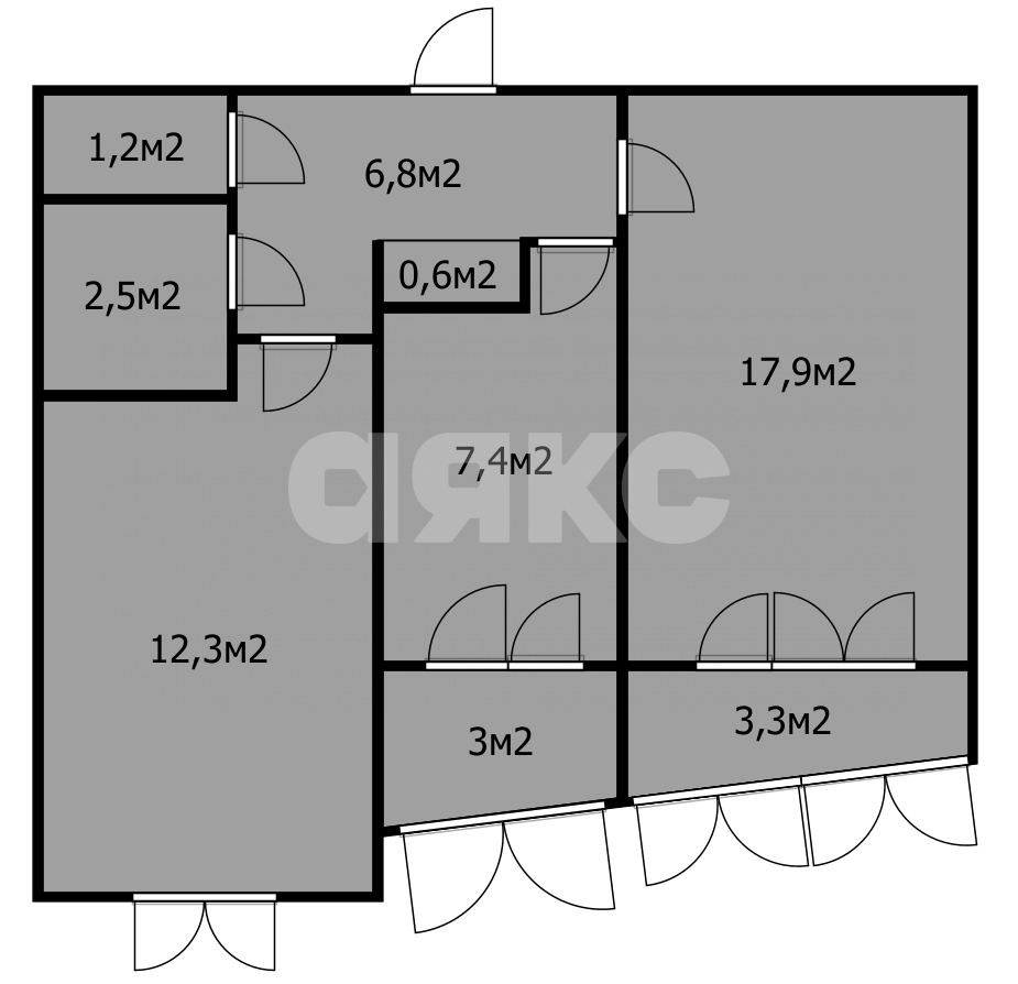 Фото №23: 2-комнатная квартира 55 м² - Анапа, 12-й, ул. Чехова, 4