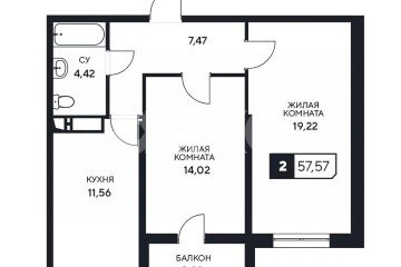 Фото №1: 2-комнатная квартира 57 м² - Анапа, ул. Анапское шоссе, 1