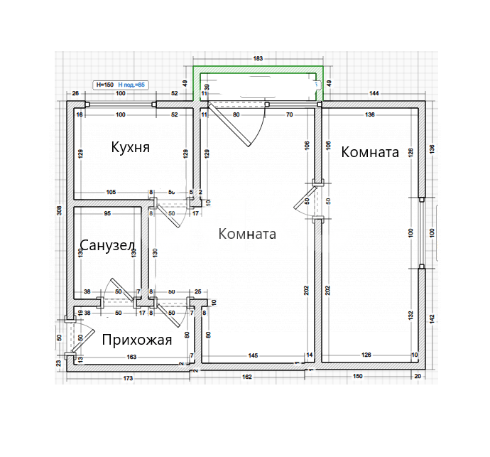 Фото №16: 2-комнатная квартира 41 м² - Темрюк, ул. Октябрьская, 179