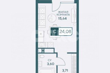 Фото №1: Студия 24 м² - Анапа, ул. Анапское шоссе, 1