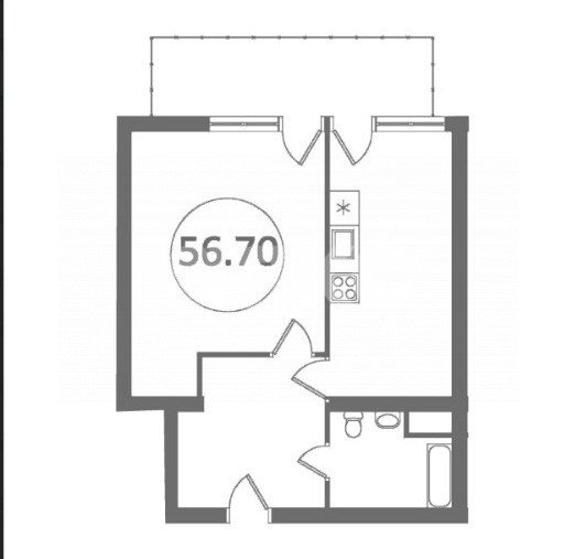 Фото №28: 1-комнатная квартира 63 м² - Сочи, Центральный, ул. Парковая, 5