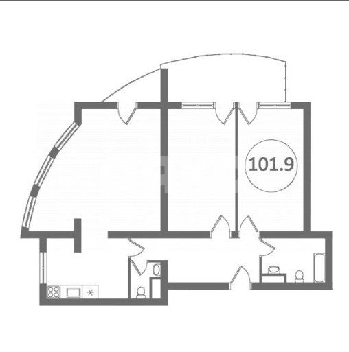 Фото №36: 2-комнатная квартира 110 м² - Сочи, Центральный, ул. Парковая, 5