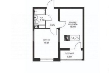 Фото №1: 1-комнатная квартира 34 м² - Анапа, ул. Анапское шоссе, 1