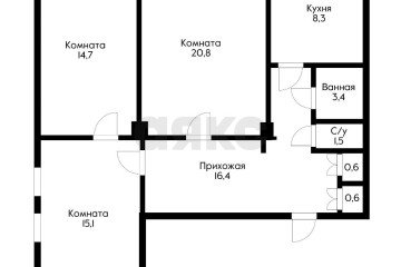 Фото №3: 3-комнатная квартира 81 м² - Краснодар, мкр. Западный внутригородской округ, ул. Рашпилевская, 144