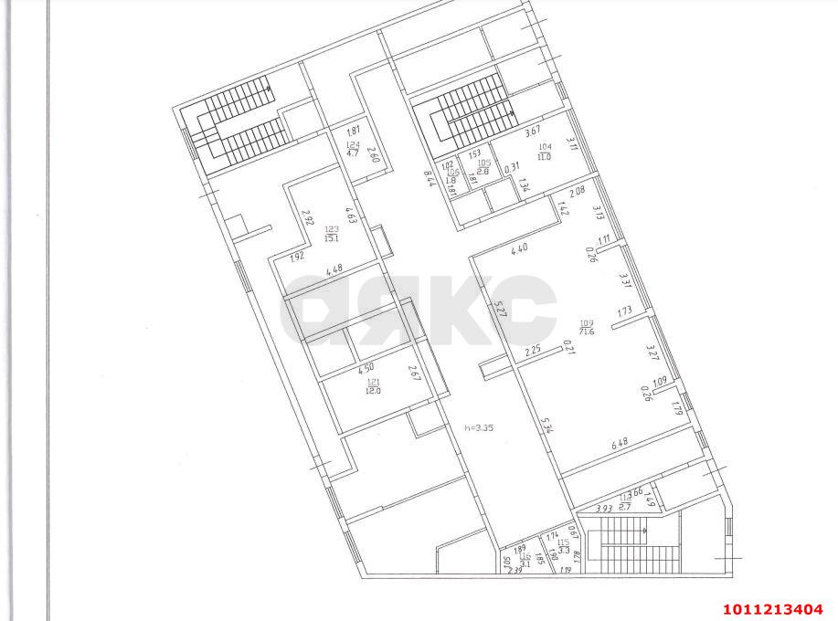 Фото №10: Торговое помещение 210&nbsp;м², 1/18&nbsp;эт. - Краснодар, Центральный внутригородской округ, Дубинка, жилой комплекс Радонеж, мкр. Черёмушки, ул. Вишняковой, 1/23к2