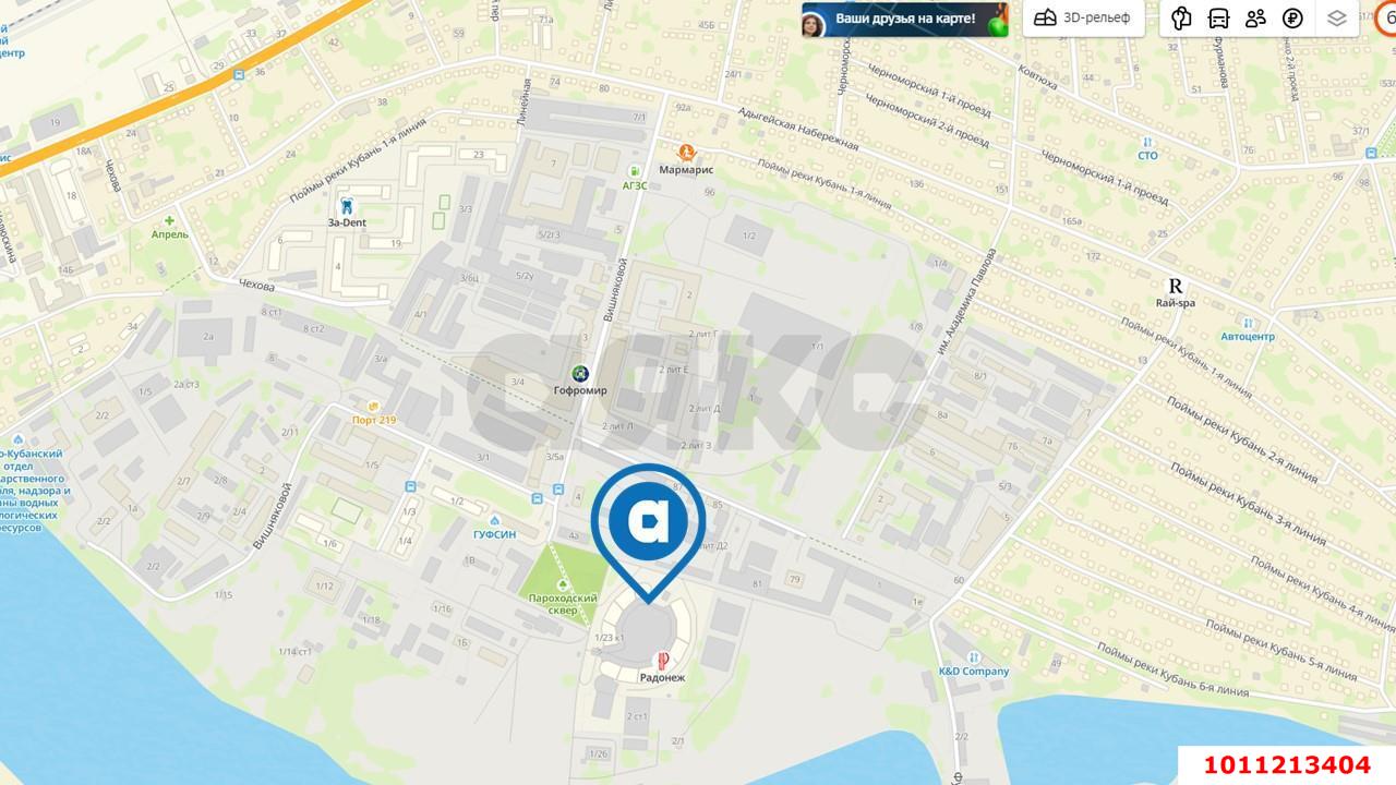 Фото №19: Торговое помещение 210&nbsp;м², 1/18&nbsp;эт. - Краснодар, Центральный внутригородской округ, Дубинка, жилой комплекс Радонеж, мкр. Черёмушки, ул. Вишняковой, 1/23к2
