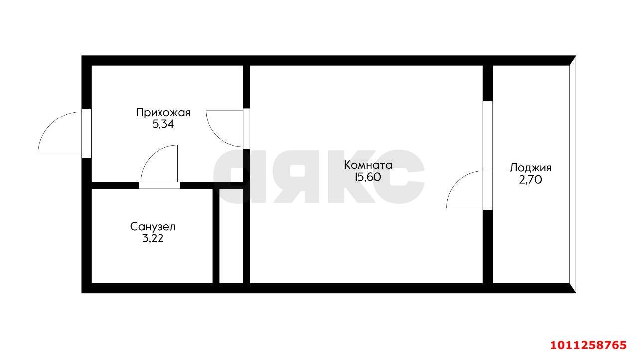 Фото №10: Студия 26 м² - Краснодар, Новознаменский, ул. Войсковая, 4к3