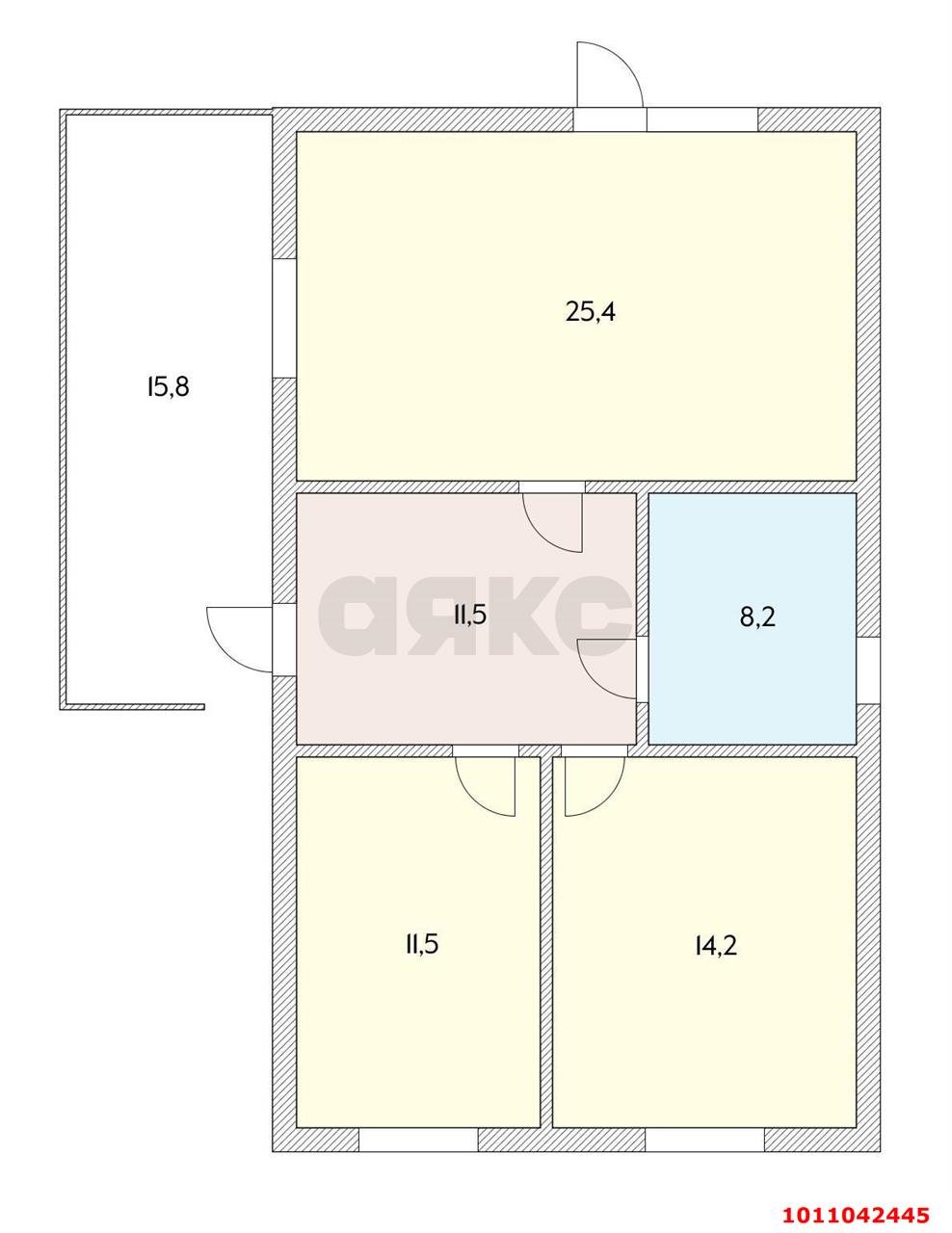 Фото №7: Дом 72 м² + 3 сот. - Краснодар, коттеджный  Крепость, ул. Новоджерелиевская, 2