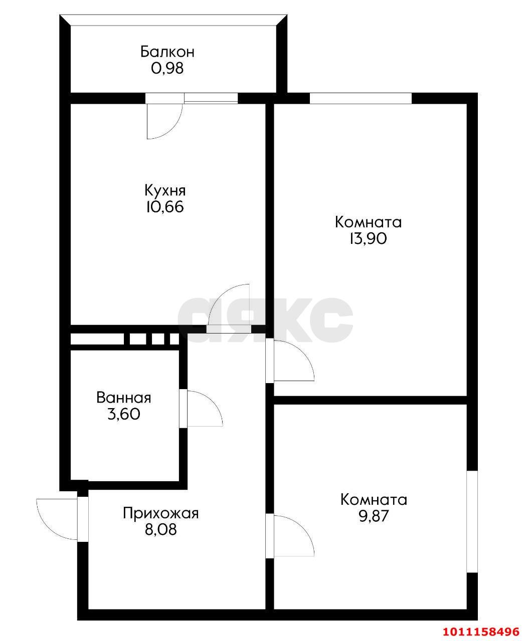 Фото №17: 2-комнатная квартира 49 м² - Краснодар, жилой комплекс Краски, ул. Краеведа Соловьёва, 6к4