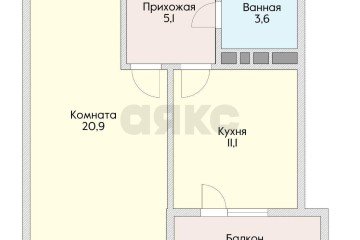 Фото №2: 1-комнатная квартира 39 м² - Краснодар, мкр. жилой комплекс Версаль, ул. Черниговская, 1