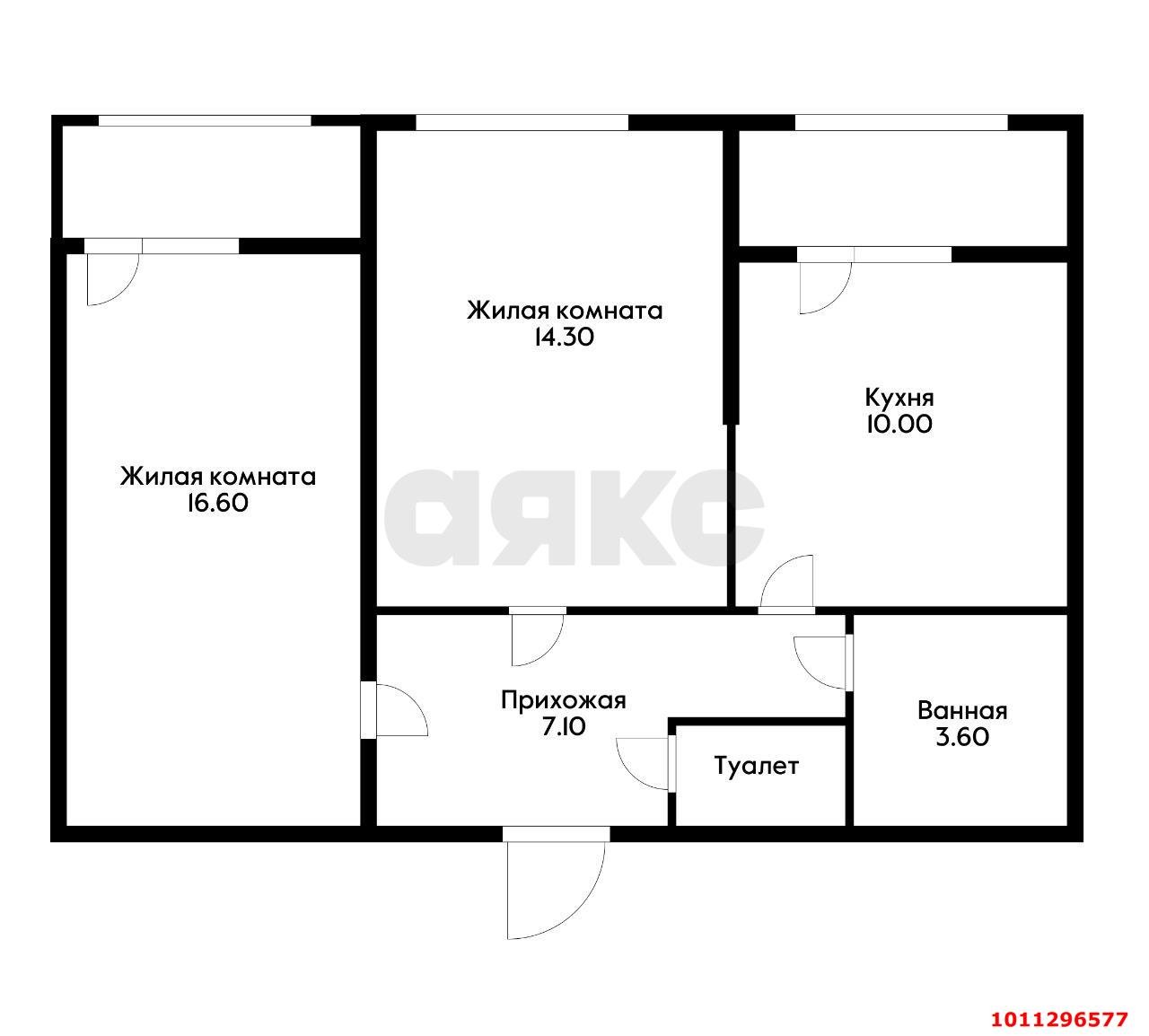 Фото №12: 2-комнатная квартира 56 м² - Краснодар, жилой комплекс Новелла, ул. Питерская, 40