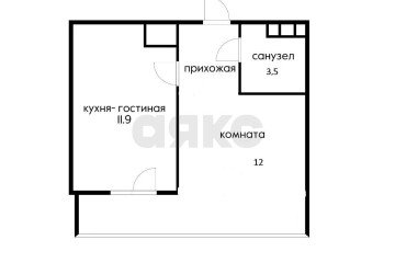 Фото №3: 1-комнатная квартира 29 м² - Краснодар, мкр. жилой комплекс Грани, ул. Западный Обход, 45