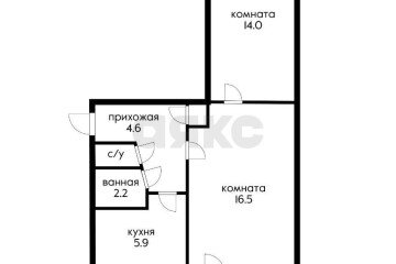 Фото №5: 2-комнатная квартира 49 м² - Краснодар, мкр. Камвольно-суконный Комбинат, пр-д 3-й Онежский, 7