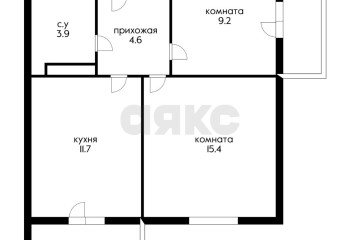 Фото №2: 2-комнатная квартира 48 м² - Краснодар, мкр. Парк Победы, 