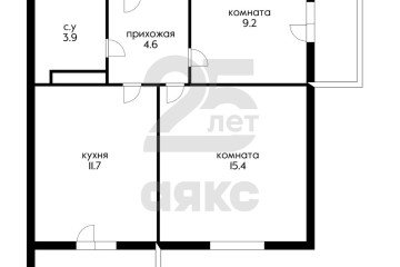 Фото №2: 2-комнатная квартира 48 м² - Краснодар, мкр. Парк Победы, 