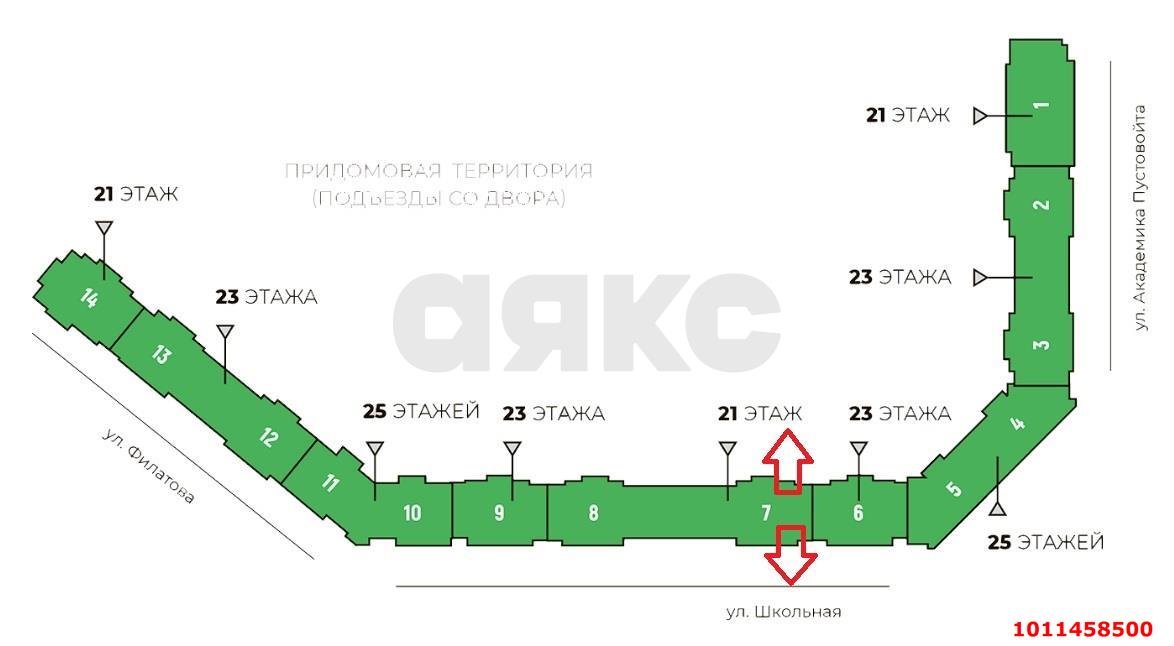 Фото №8: 2-комнатная квартира 57 м² - Краснодар, Школьный, ул. Школьная, 1