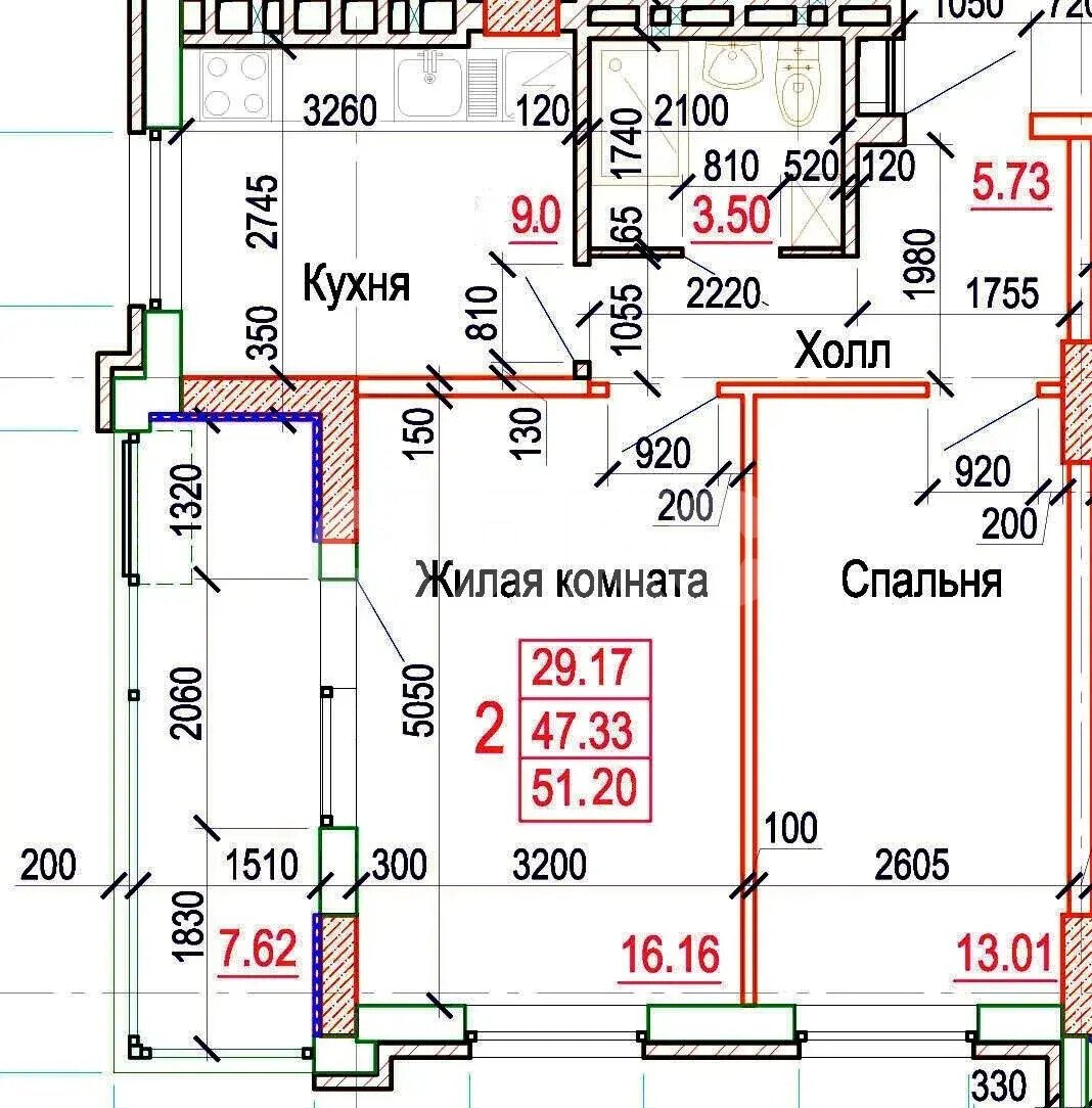 Фото №11: 2-комнатная квартира 51&nbsp;м², 10/16&nbsp;эт. - Батайск, ул. Максима Горького, 144